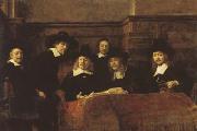 REMBRANDT Harmenszoon van Rijn The Syndics of the Amsterdam Clothmakers'Guild (mk08) USA oil painting artist